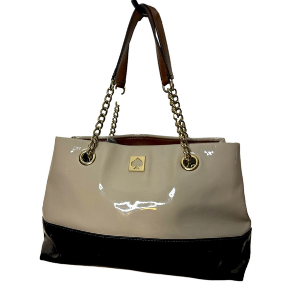 kate spade Handbags - Kate Spade New York EUC Kingsbury Patent Leather Bag w/ Chain & Leather Strap